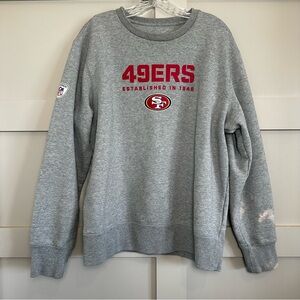 Nike San Francisco 49ers NFL Football Crewneck Sweatshirt Grey Men’s Med